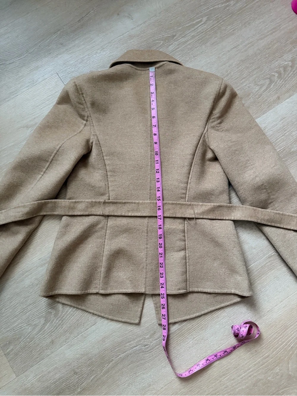 $2,000 RARE Barbara Lohmann Elizabeth Anthony 100% Cashmere Wrap Coat S-M Italy